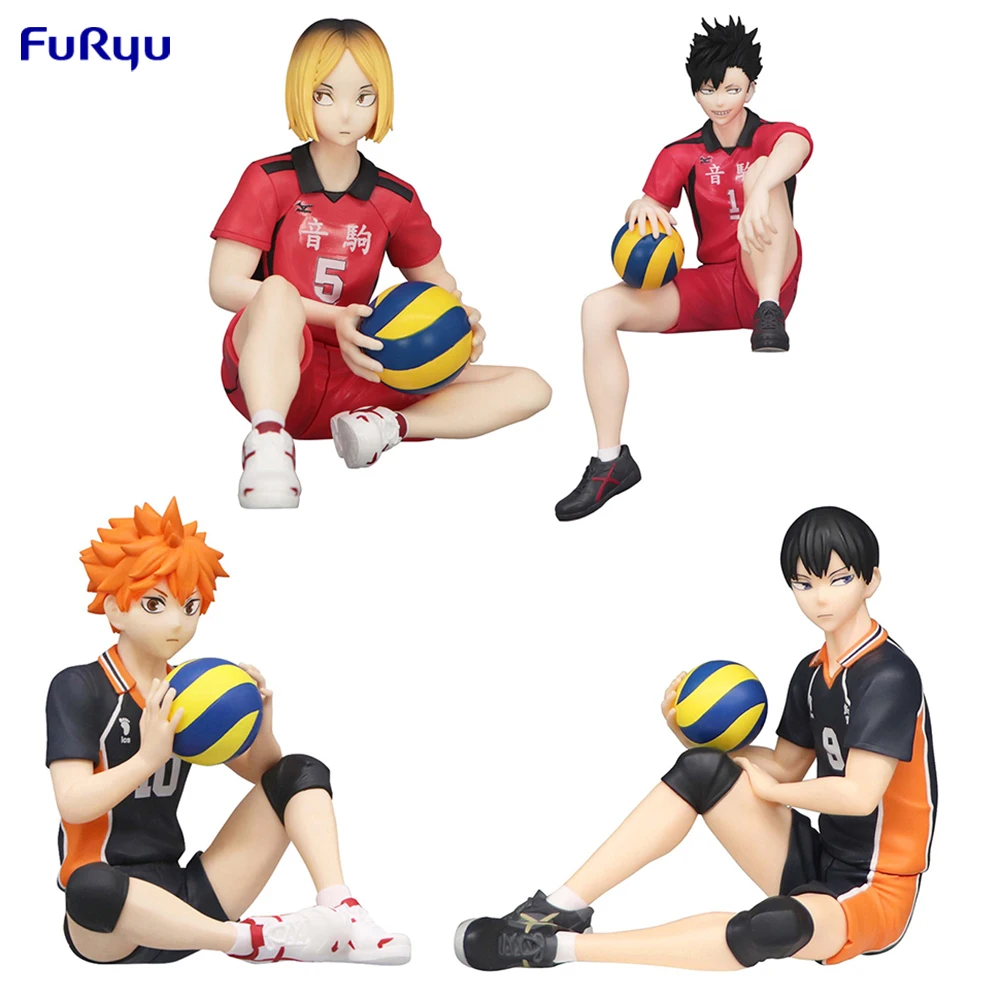 IN STOCK FuRyu Noodle Stopper Figure Shoyo Hinata & Tobio Kageyama & Kenma Kozume & Tetsuro Kuroo (Haikyuu!!) Anime Figure Toys