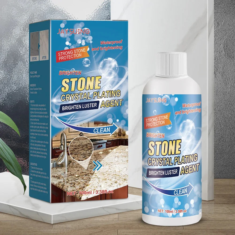 Stone Nano Crystal Plating Agent Stone Polishing Stain Remover Cleaner Marble Crystal Plating Agent Nano Plating Brighten Liquid