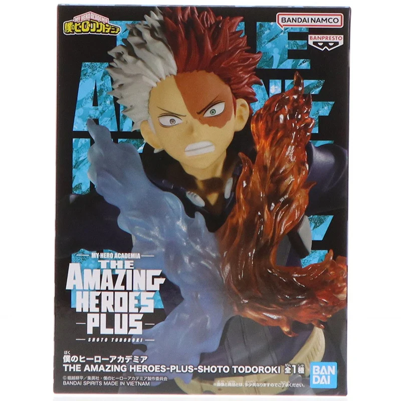 In Stock BANPRESTO My Hero Academia THE AMAZING HEROES PLUS TODOROKI SHOTO PVC 12CM Anime Action Figures Model Collection Toy