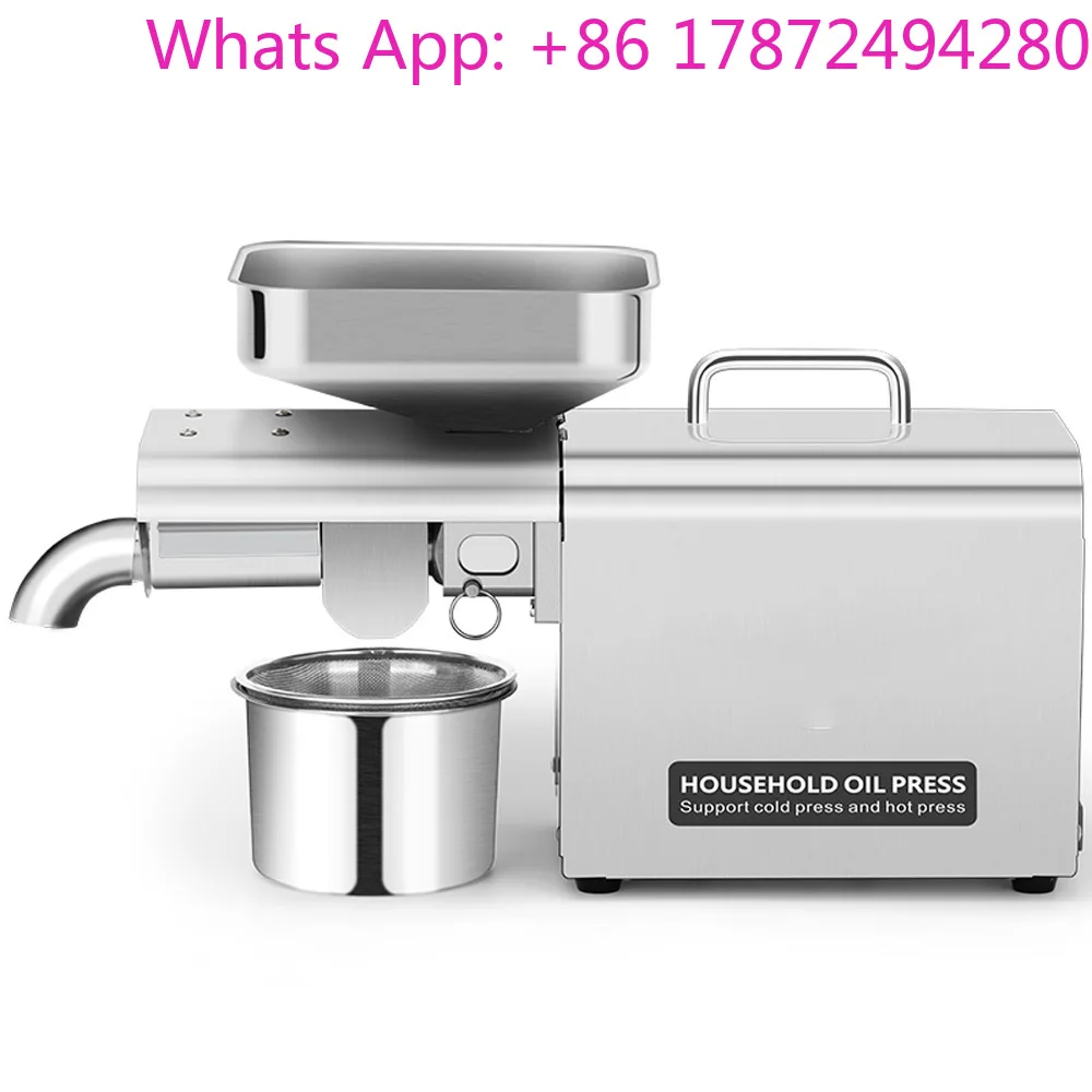 Stainless Steel Oil Presser Automatic Household Oil Extractor Expeller Commercial Intelligent Cold and Hot Oil Pressing Machine