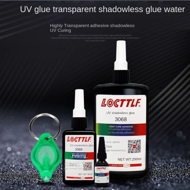 10ML LOCTTLF 3018 3038 3068 UV bezcieniowy klej szklany stolik kawowy kryształowe rękodzieło plastikowy przezroczysty miękki klej