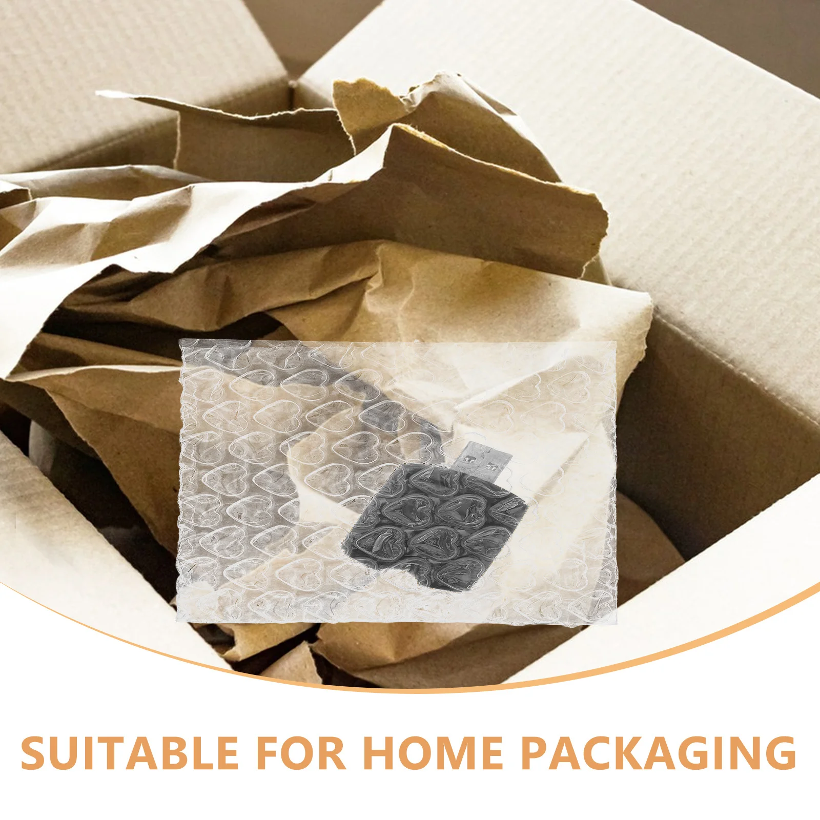 Enveloppe à bulles en forme de cœur, 100 pièces, sac d'emballage de protection épais pour l'expédition, rembourrage, enveloppe Express rembourrée