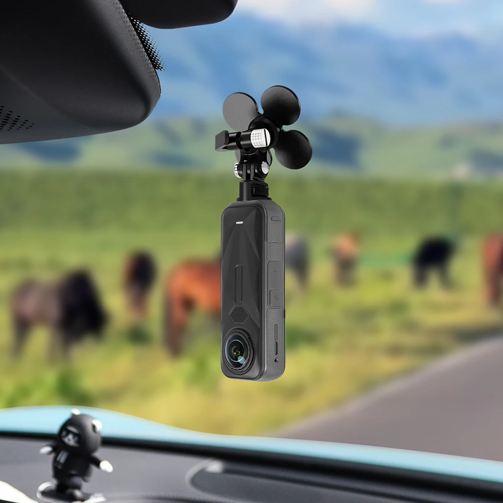 ل Gopro 13 12 11 Insta 360 عمل كاميرا 17 مللي متر Ballhead دراجة نارية الزجاج الأمامي مرنة لاصق قاعدة ملصق جبل خوذة قاعدة