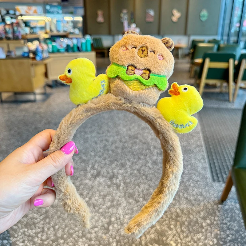 Schattige Cartoon Capybara Hoofdband Voor Vrouwen Meisjes Lieve Veelzijdige Haarbanden Prachtige Grappige Haaraccessoires Verjaardagscadeaus