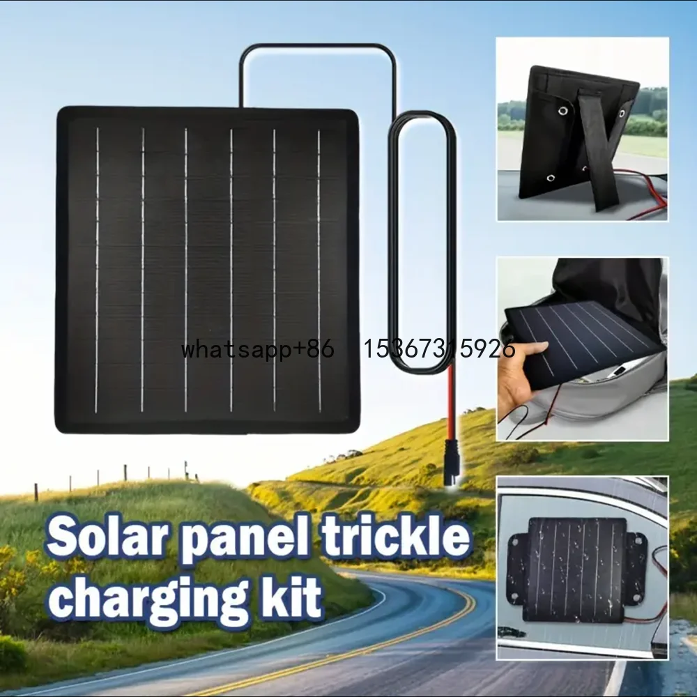 

Solar Panel 50W Trickle Charger For Car Battery Solar Battery Maintainer Car Truck Boat RV Motorcycle Marine Trailer Power Bank