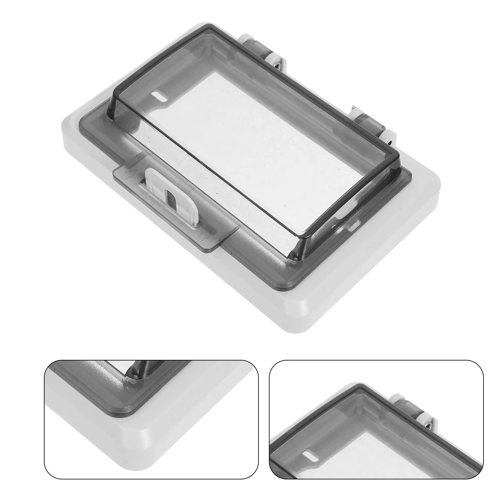 

Lockable Garage Door Button Protective Case Transparent Waterproof Fire Safety Switch Cover Industrial Roller Shutter Control