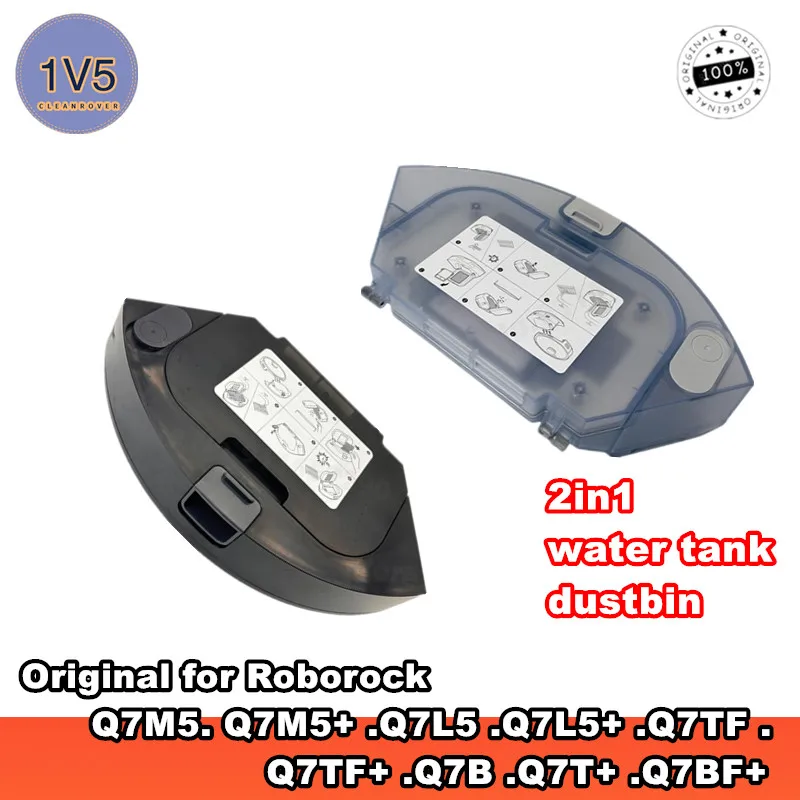 Image of Original für Robock Q7 TF Q7 TF+ Q7B Q7T+ Q7 BF+ Original 2-in-1 Wassertank Staubbehälter Filter Ersatzteile für Saugroboter