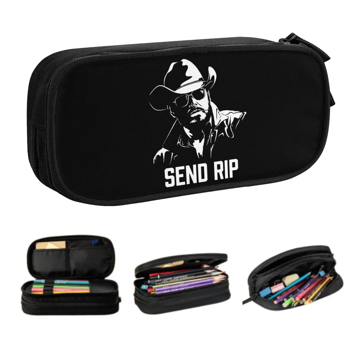 Custom Yellowstone Send Rip Cute Pencil Case Girls Boys Big Capacity Pencil Bag Pouch Students Stationery