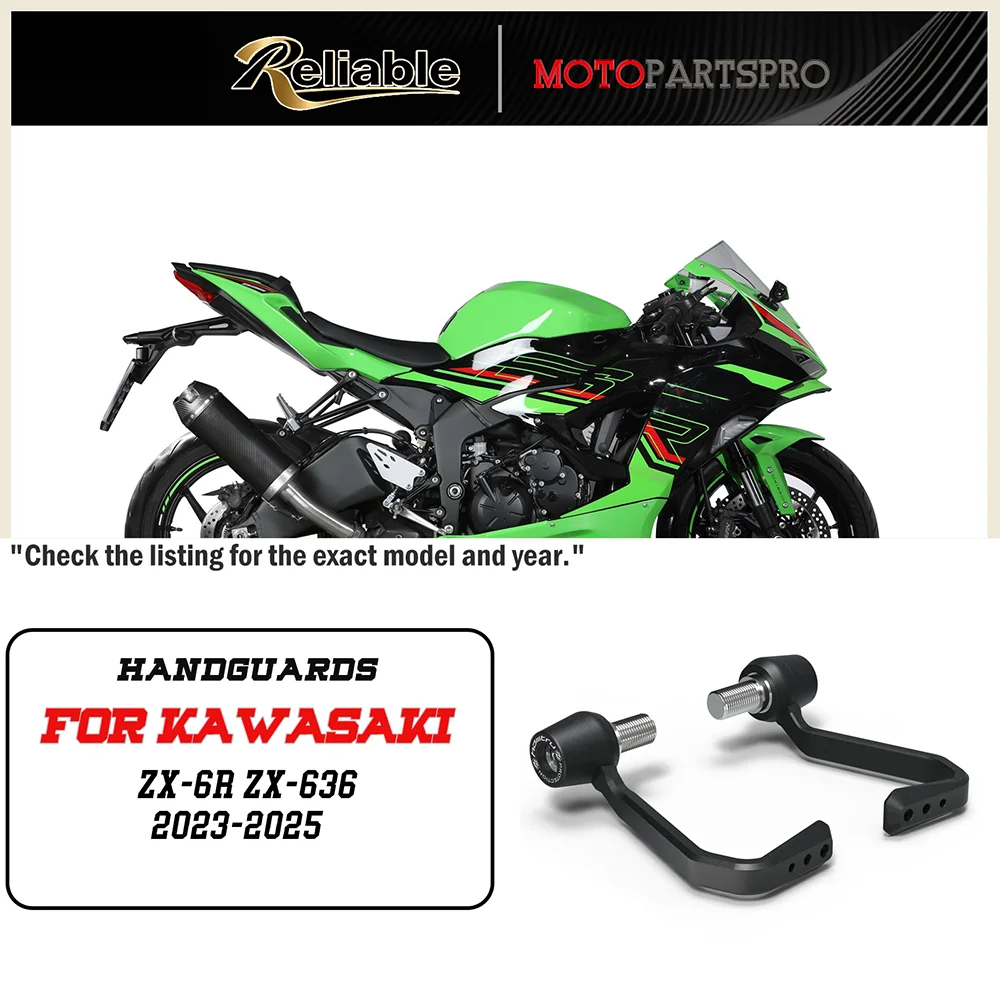 ZX-6R ZX-636 New Motorcycle Handle Protection PlateBrake and Clutch Lever Protector Device For Kawasaki ZX 6R 636 2023-2025