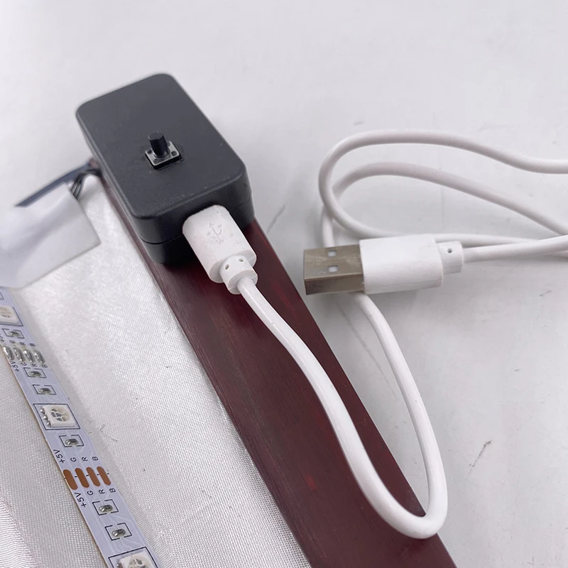10/13 Zoll Leuchtender Handfaltfächer Hochzeitsgeschenke Fächer mit LED-Lichtern Verschiedene Stile Leuchtende Festival-Fächer Bar-Requisiten – Detail 34