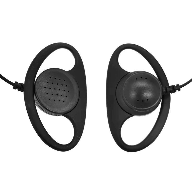 Baofeng ve Kenwood için Mic PTT Mic kulaklık, d-şekil kulaklık, kulak kancası