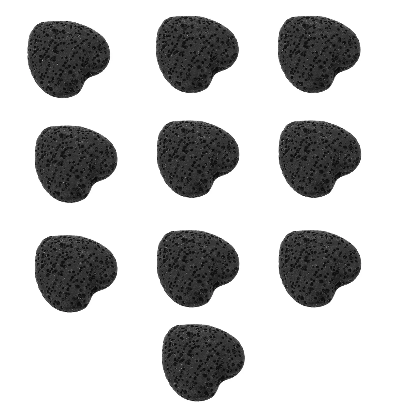 

10 шт. Аромакамни в форме сердца, натуральные камни для эфирных масел, маленькие диффузоры из лавы, ароматические камни для дома