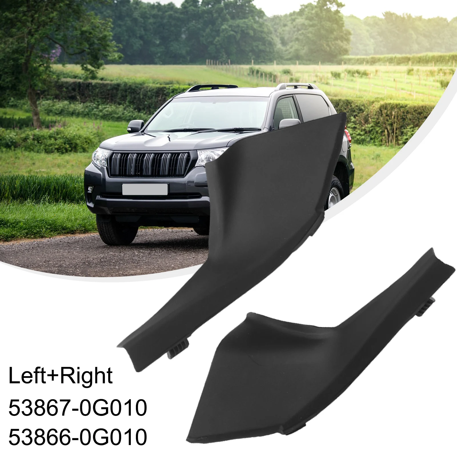 Brand New Wiper Cowl Windshield Wrap Parts Replacement Right Spare Accessories Corner For Toyota LC150 2010-17