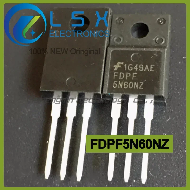 10pcs FDPF5N60NZ 5N60 4.5A 600V TO-220F New and Original