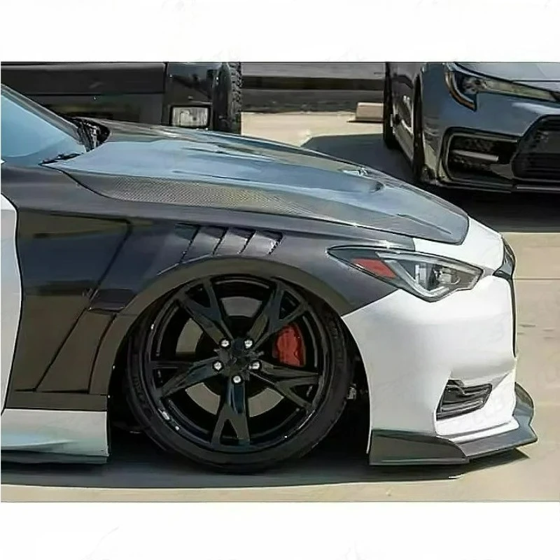 

Durable-Upgrade FORInfiniti Q60 Fenders Perforated Carbon Fiber
