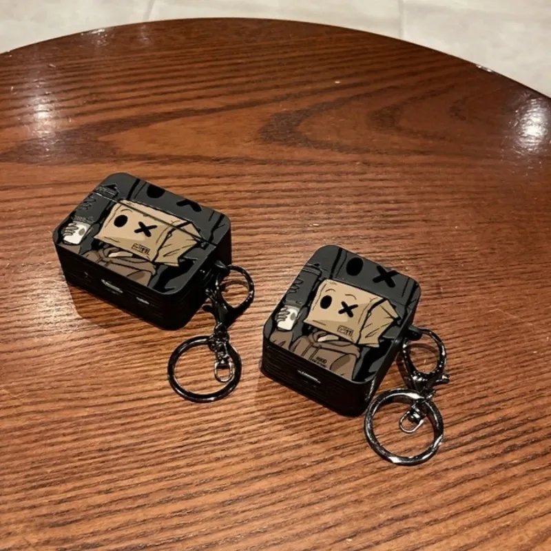 

Paper Man Pattern TPU Headphone Case for AirPods Pro2 and Pro,AirPods 4, 3,1/2 Wireless Bluetooth Earphone Protective Soft Cover