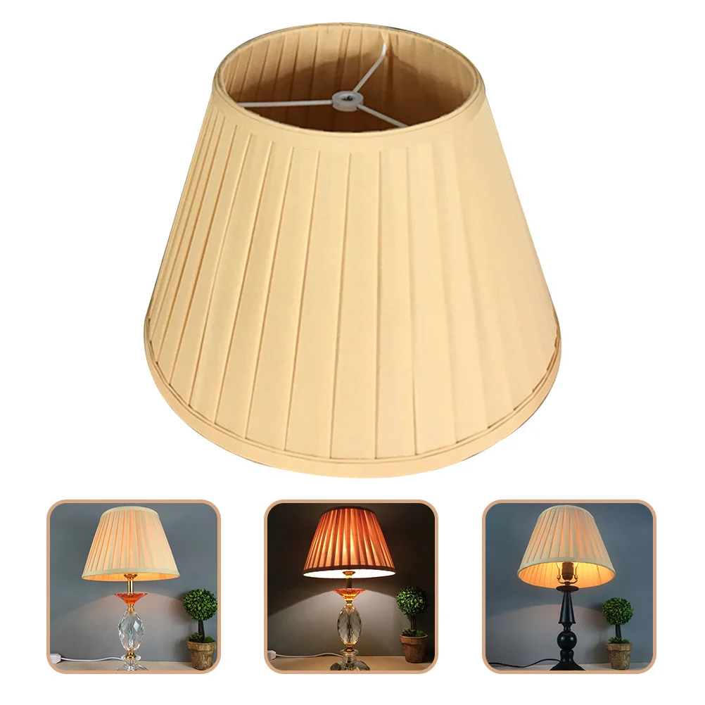 

Винтажный плиссированный абажур для стола, потолочный настенный светильник, спальня, гостиная, декоративный тканевый светильник, аксессуар