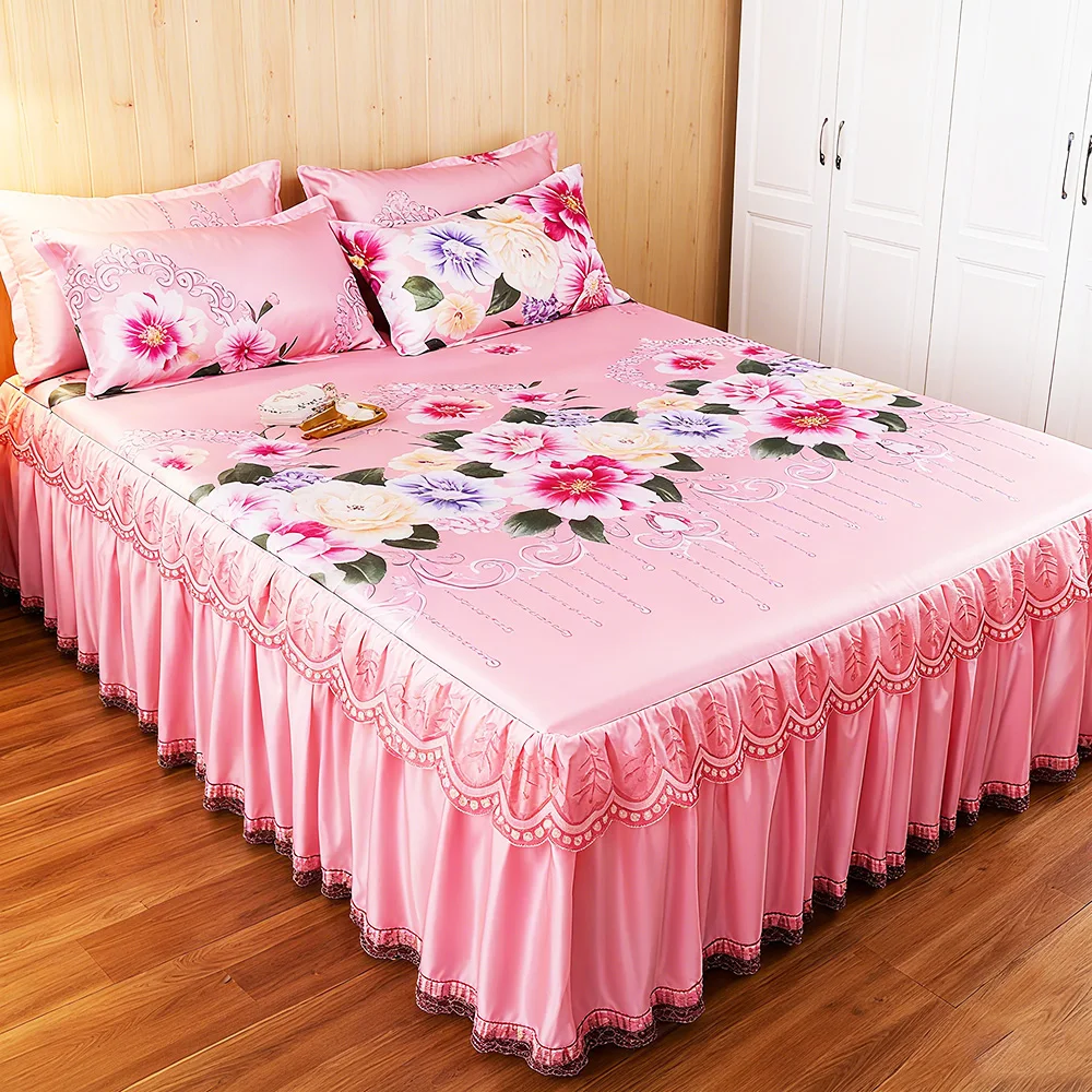 

Home Bed Sheets Set Bedding Sets King Size Korean Style 1PCS Bed Sheet 2PCS Pillowcases