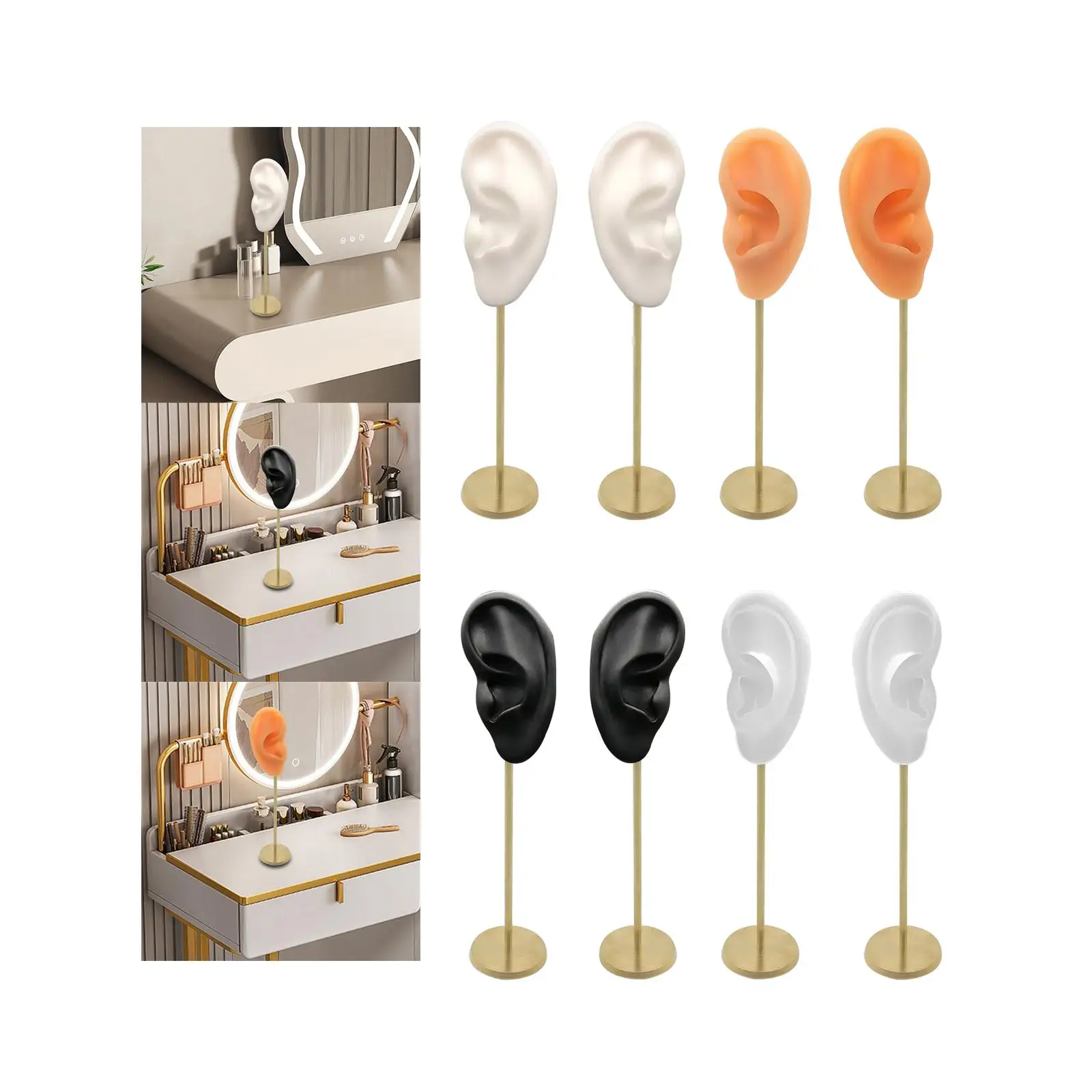 

Earring Display Stand Ear Shaped Stud Holder Birthday Earrings Organizer
