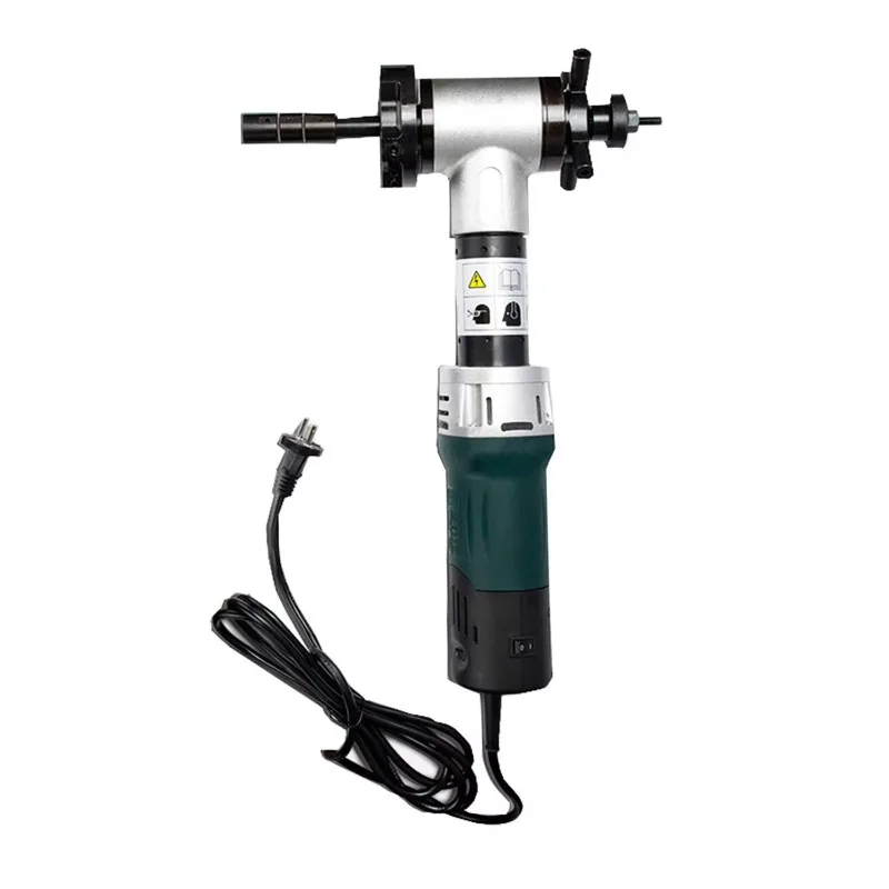 

80T portable hand-held beveling machine for various pipe end face beveling ranges 28-76 mm 220V