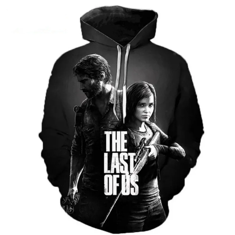 The Last of Us Game 3D Printed Hoodies Men's and Women's Casual Fashion Oversized Sweatshirts Hoodies Men's Spring and Autumn Pu