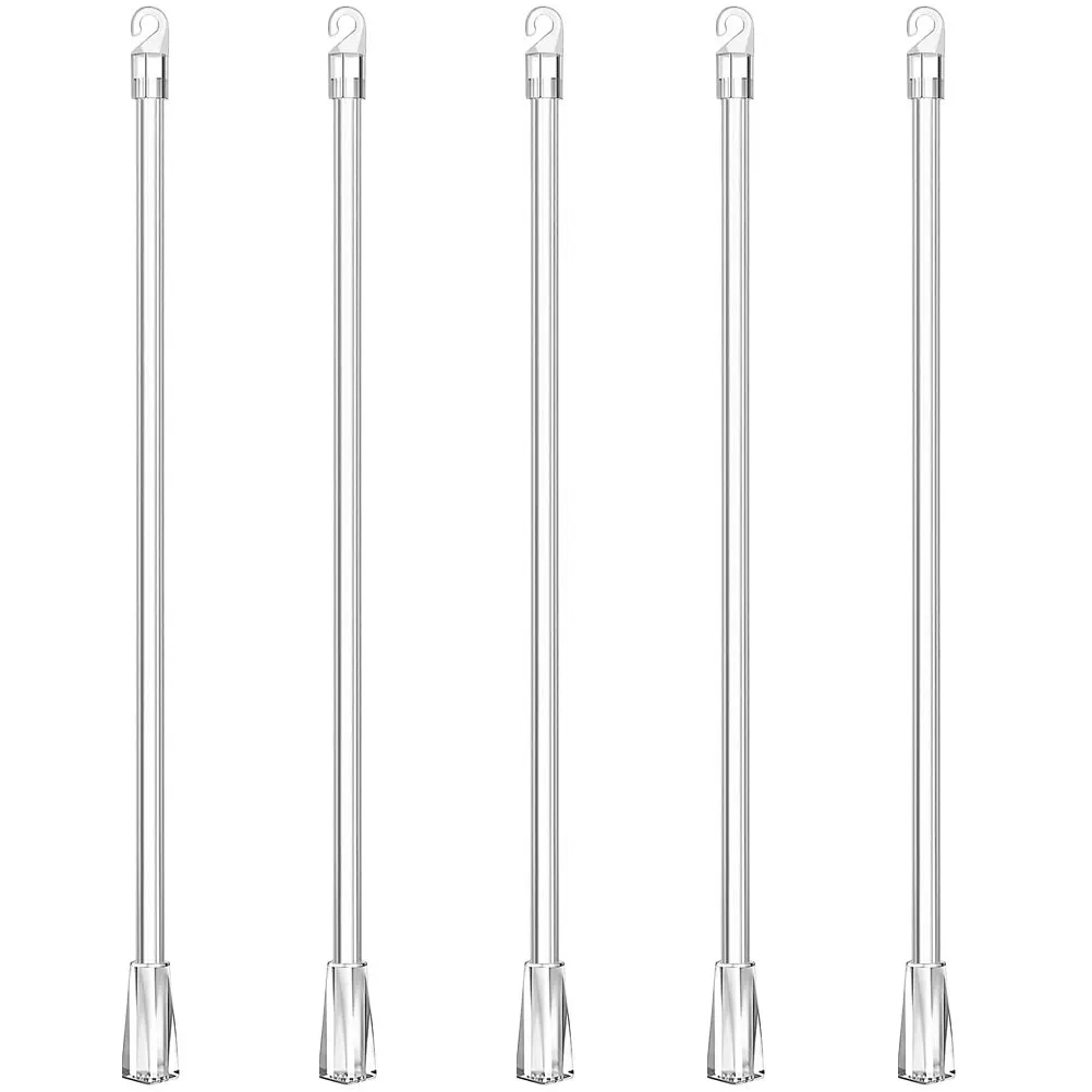 5Pcs Window Blind Wand Curtain Pull Rod Replacement Vertical Blind Tilt Rod Tail Hook Accessories Curtain Stick Puller
