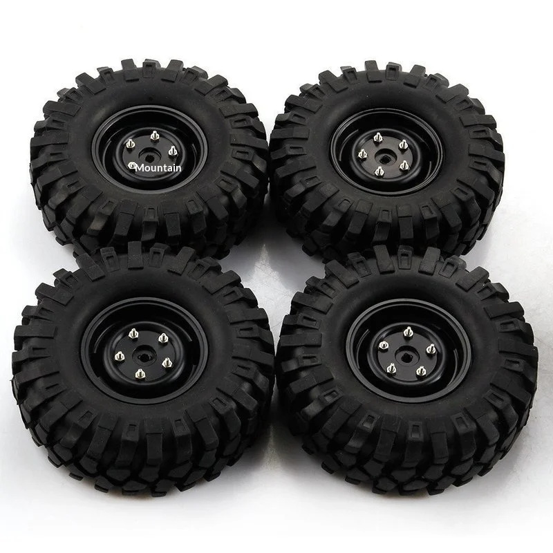 Shuojie One Point Nine Inch Rc Crawler Tires 108mm Rubber Tire Skin Set For One Tenth Scale Model Car D90 Replacement Parts