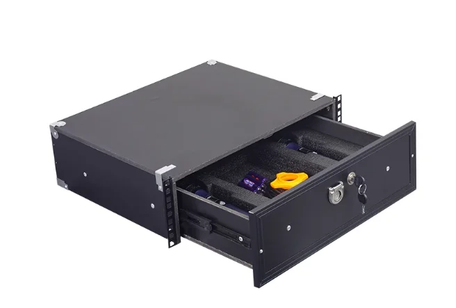 

19-дюймовый ящик 2U с замком, подходит для воздушного корпуса ABS, микрофонного шкафа, приемника микрофона из цельного дерева 3U, инженерного корпуса