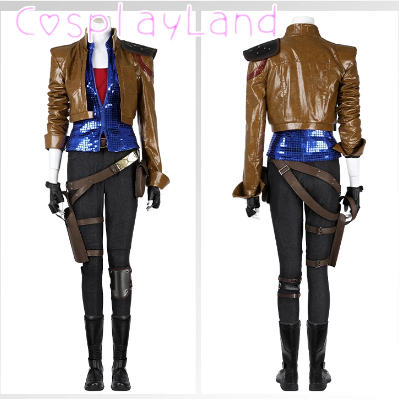 

Border Lilith Cosplay Costume Leather Coat Vest Pants Outfit Halloween Carnival Comic Con Lilith Costume Suit Custom Size