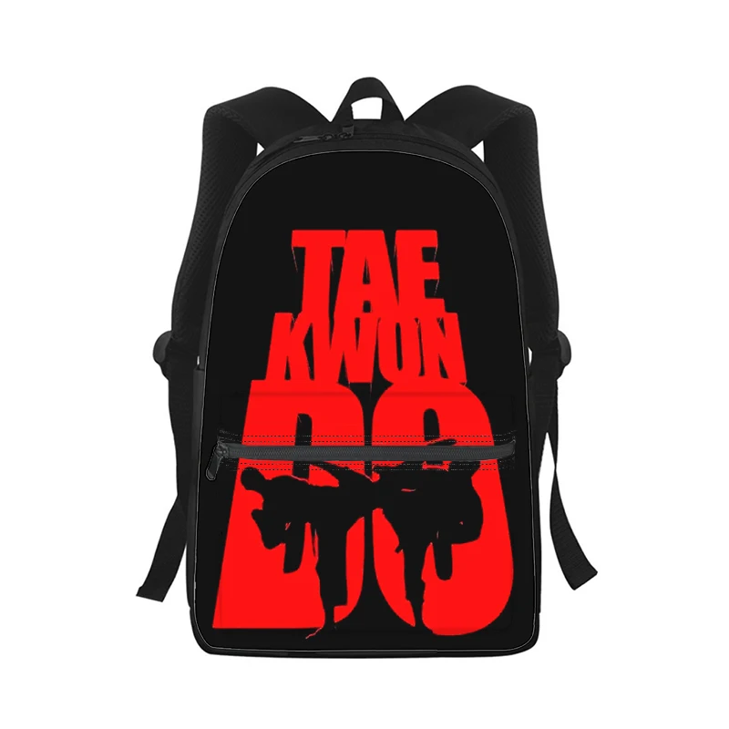 Kung Fu Taekwondo Männer Frauen Rucksack 3D-Druck Mode Student Schult asche Laptop Rucksack Kinder Reise Umhängetasche