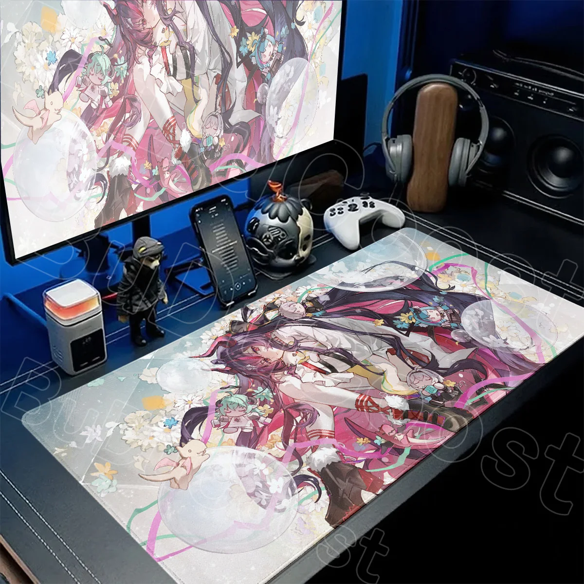Anime Girl Shinku Oneiroi Mint Mousepad Cute Gaming NTE Office Desk Pad 1000x500mm Laptop Gamer Speed Keyboard Mat Rubber Carpet