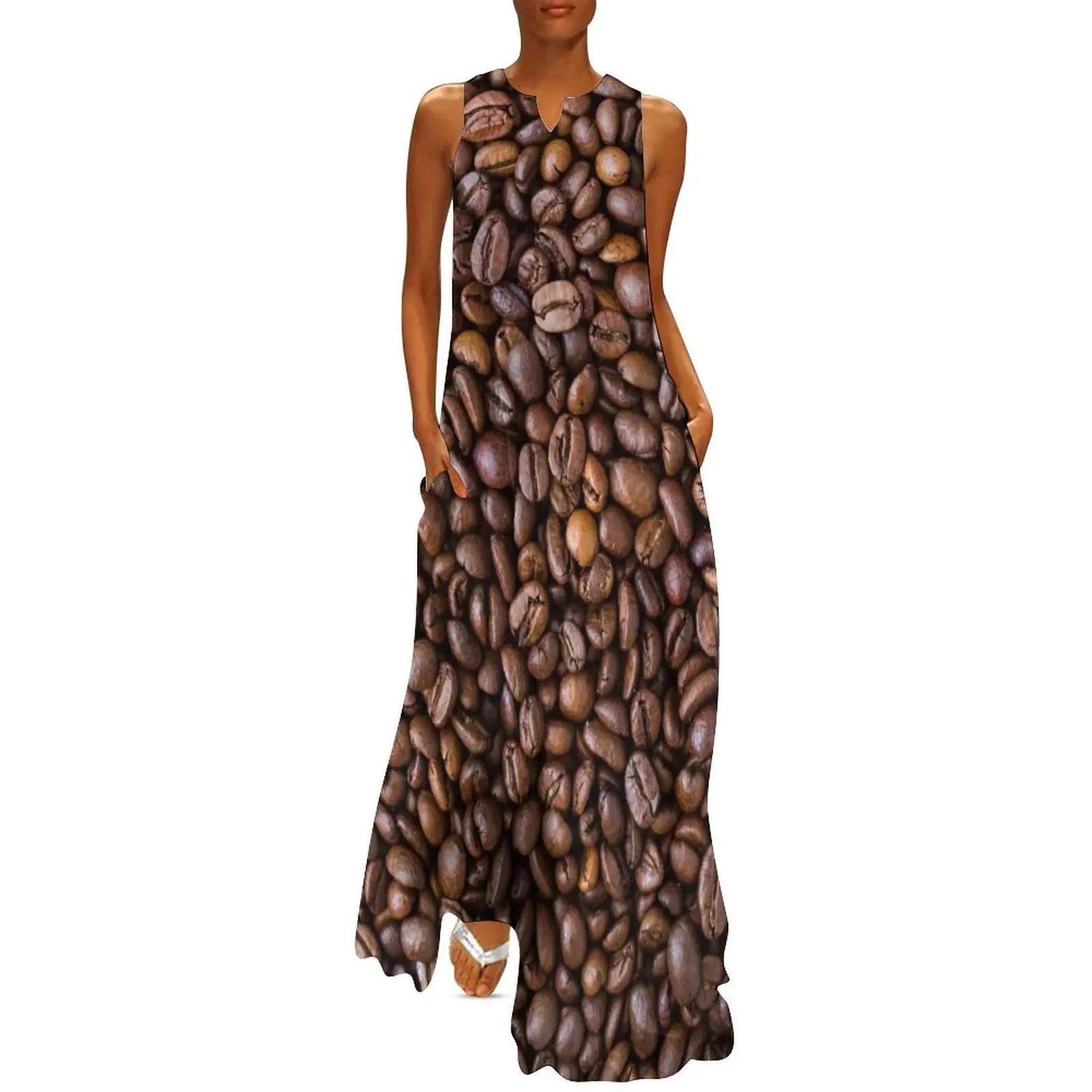 Coffee Beans Long Dress dresses for women 2024 luxury designer party womans clothing luxury woman party dress