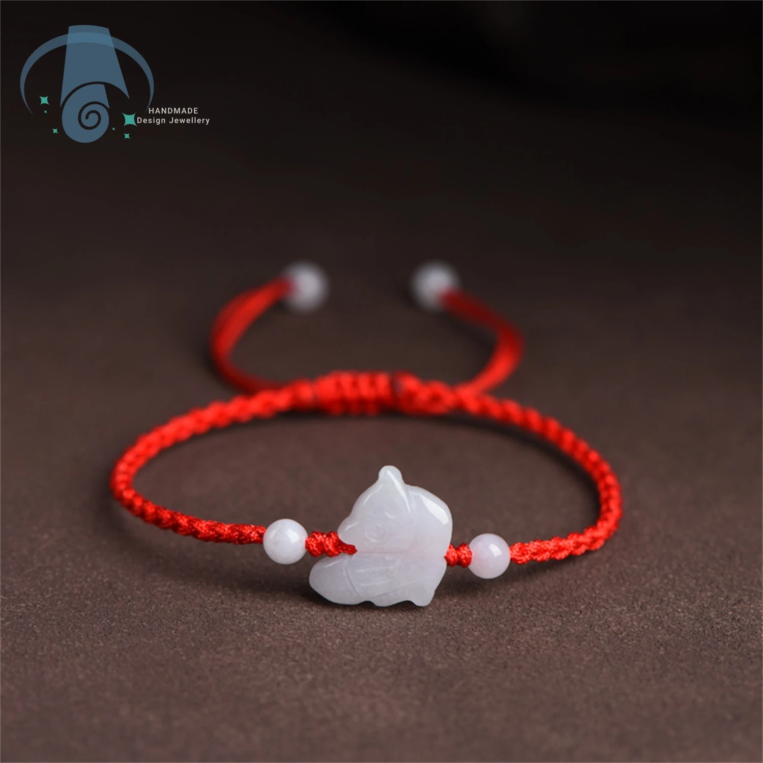 Natural Jadeite Zodiac Animal Bracelet Year of Birth Charm Rat Ox Tiger Rabbit Dragon Snake Horse Goat Monkey Rooster Dog Pig