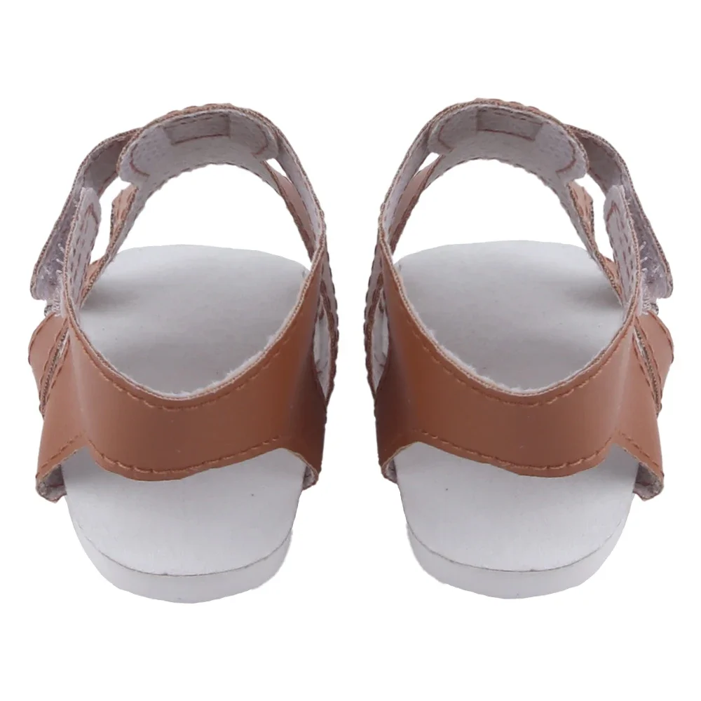 Scarpe da bambola per ragazza rinata da 55 cm Sandali estivi da 8 cm carini per il giocattolo degli accessori per la nuova casa delle bambole da 22 pollici