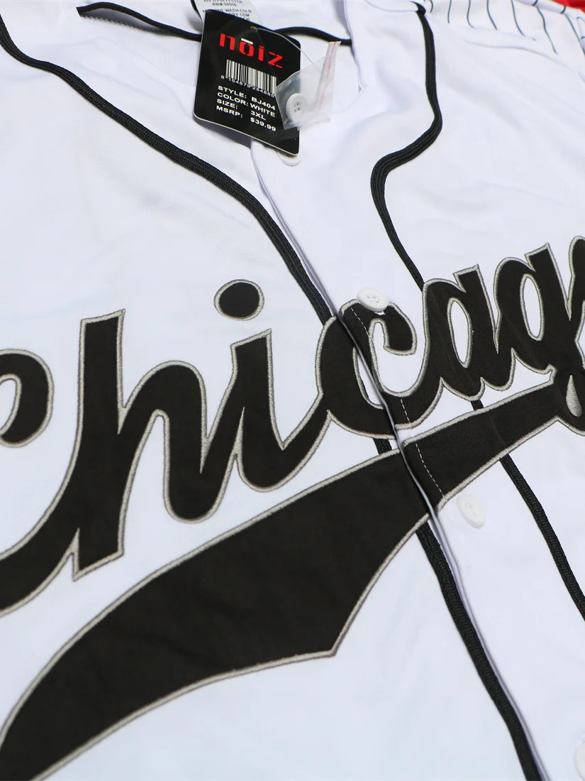 American Retro Baseball Jersey Short Sleeve T-Shirt Men Women Street Hip Hop Letter Embroidery Sports Top Quick Dry Shirt