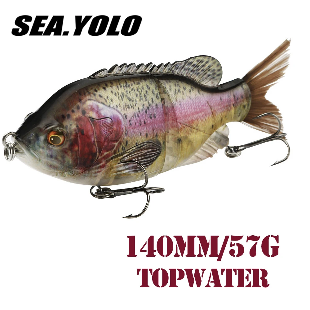 

Sea. Yolo SWIMBAIT Fishing Lure Treble Hook Biomimetic Hard Bait Artificial Fake Bait Bass Lure fishing Goods