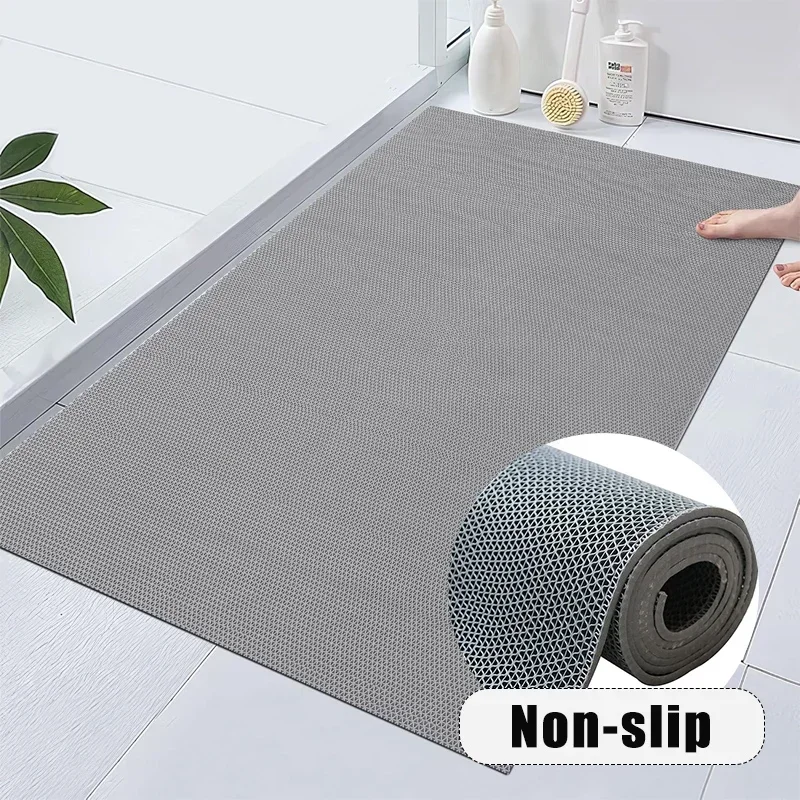 90X40CM Extra Large Shower Mat Anti Slip Bathtub Mat for Tub Shower Quick-dry PVC Shower Stall Mat for Bathroom Accessories Set