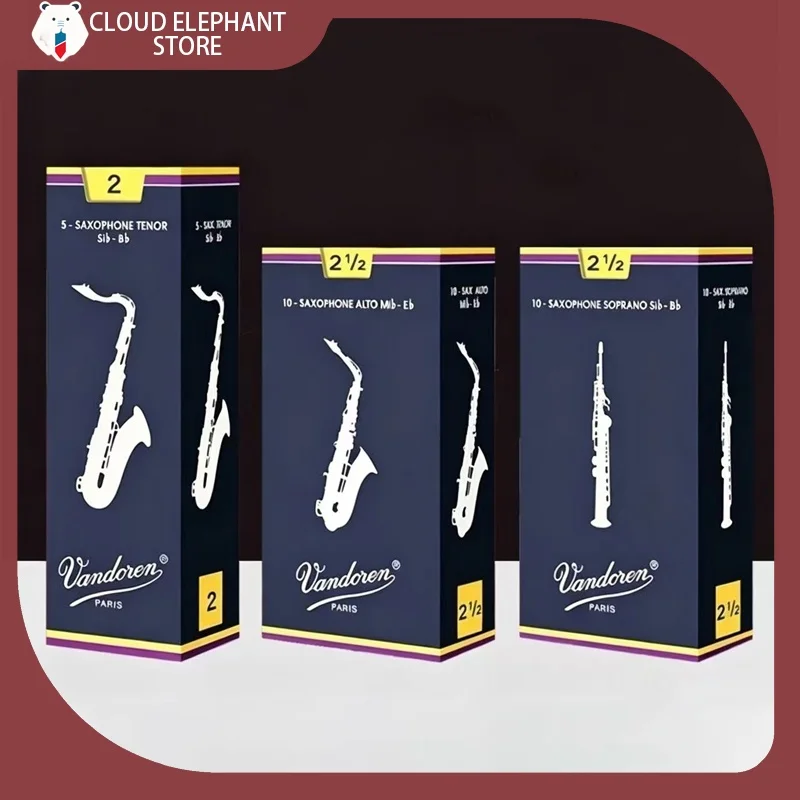 Hot Sales Vandoren Red/Blue Box Alto Saxophone Reeds 10pcs / Tenor Saxophone Reeds 5pcs 2.0/2.5/3.0 Musical Instrument Reed Gift