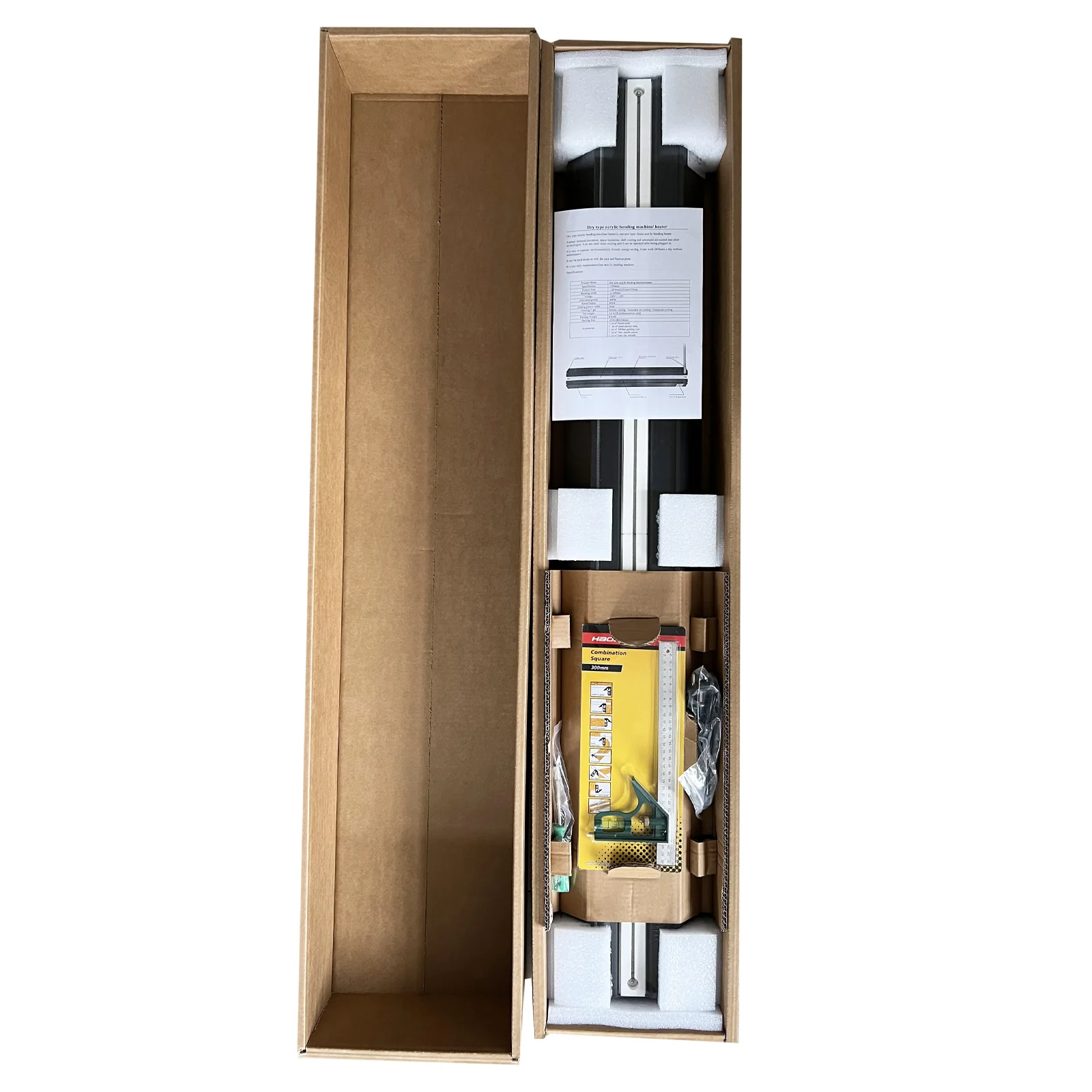 

48"(1200mm) Manual Dry Type Air Cooling Acrylic Light Box Plastic PVC Plexiglass Bending Machine Heater