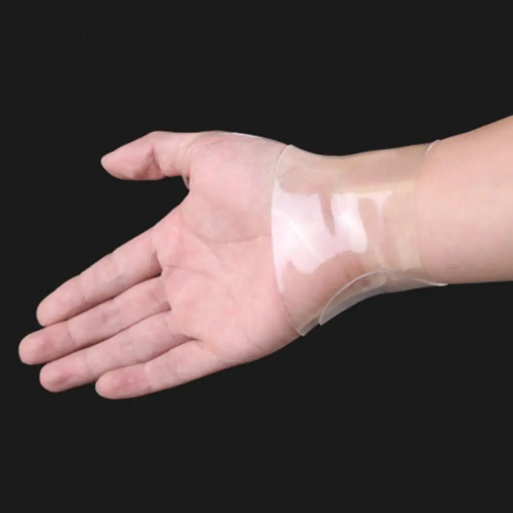 Wrist Guard 1Pc Durable Heat Resistance Firm Paste  Transparent Wrist Guard Fitness Supply