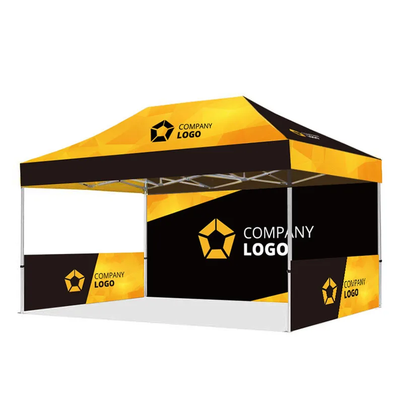

Custom Branding Messaging Industrial Commercial Gazebo Tent 3 X 6 Europe Market Display Canopy Trade Show Tent With Sidewall