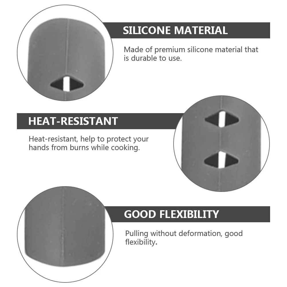 

8Pcs Anti Scald Pot Handle Covers Silicone Heat Insulated Pot Ear Sleeves Non Slip Protective Kitchen Gadgets Kitchen Gadgets