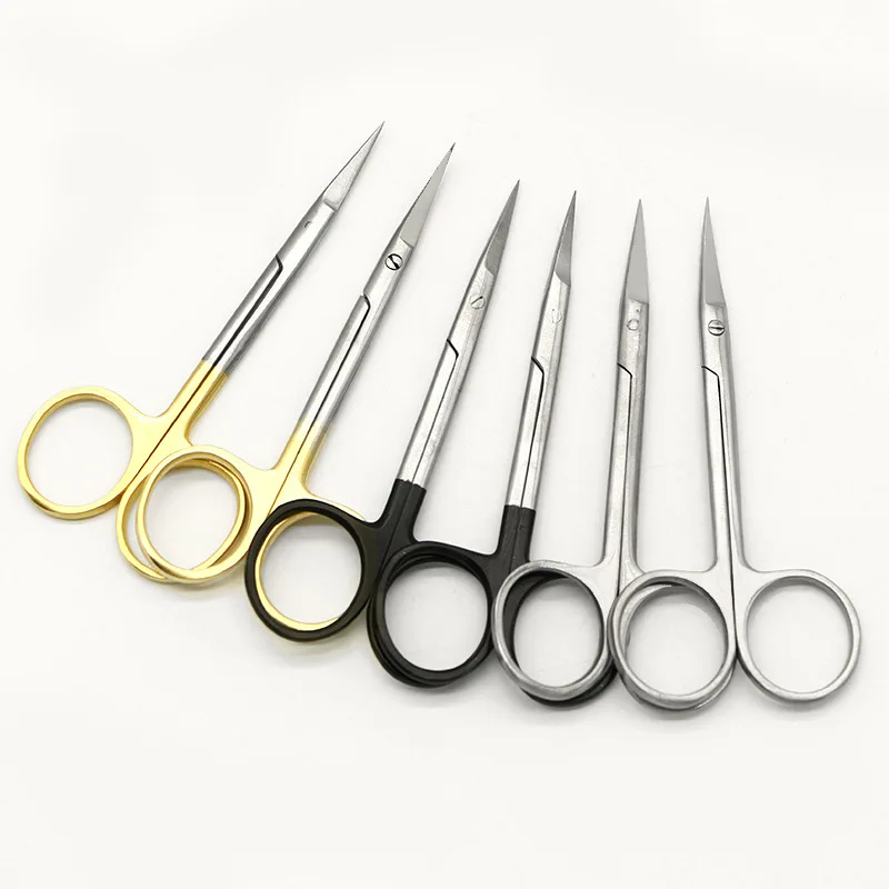 مقص طب العيون إزالة خياطة الجفن المزدوج مستحضرات التجميل خيط بلاستيكي رفع جراحة الحاجب مستقيم