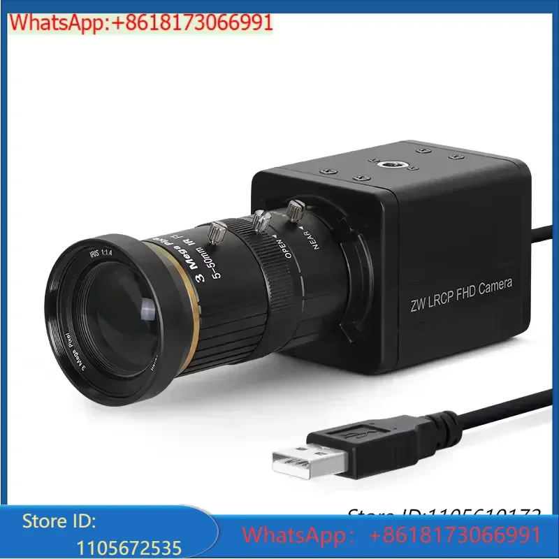 5600 8MP IMX415 5-50mm CS MF 10x Optical Zoom 3840x2160 30fps Industrial Vision CMOS UVC SDK 4k USB Mini Camera