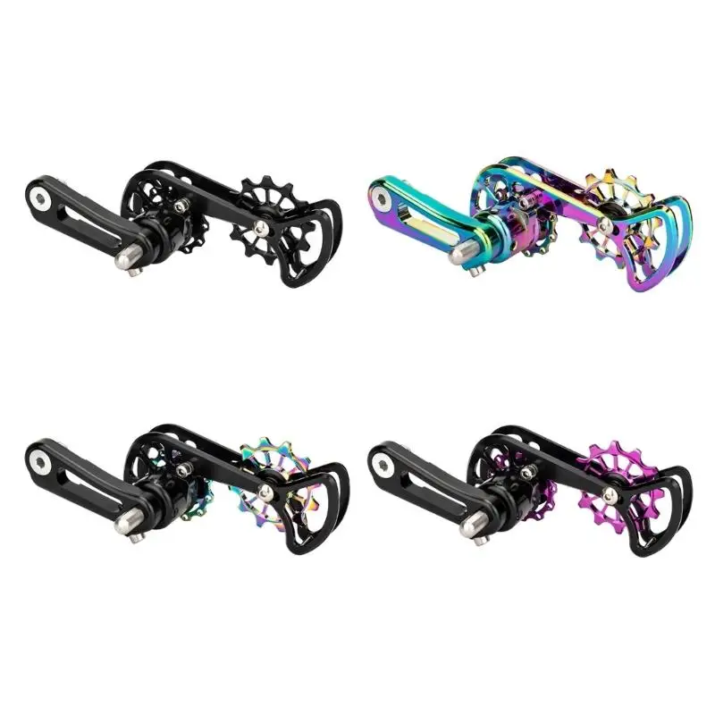 

652F Bicycless Derailleur Chain Guide Single Speed Chain Tensioner Cycling Bicycles Chain Guide Pulley Easy Installation