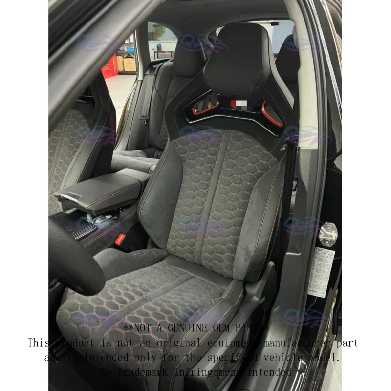 Car Accessories Custom Leather Cover Sports Racing Seats Bucket RS6 Sport Seat for Audi A3 A4 A5 A6 A7 Q5 Q7 Q8 Upgrade