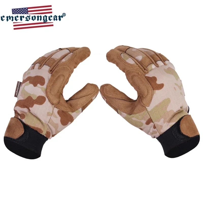 Emersongear Tactical Lightweight Camouflage Gloves Combat Full Finger Hand Protective Gear Handwear Hunting Hiking Outdoor MCAD