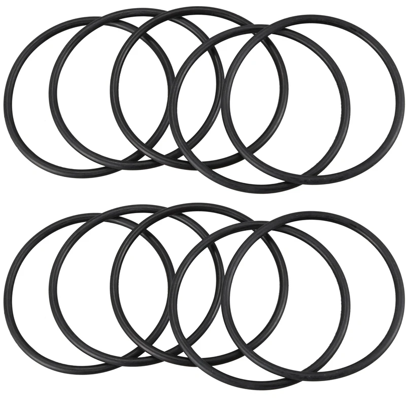 

10 PCS 80 Mm External Dia 4 Mm Thick Filter Rubber O-Ring Seal Black