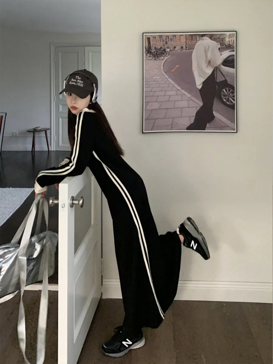 Bla Cotton T-shirt Dr Femme Automne V-Ne Long Sve Sweat moulant Dr Pur Coton Spor Sle Long Dr Bas...