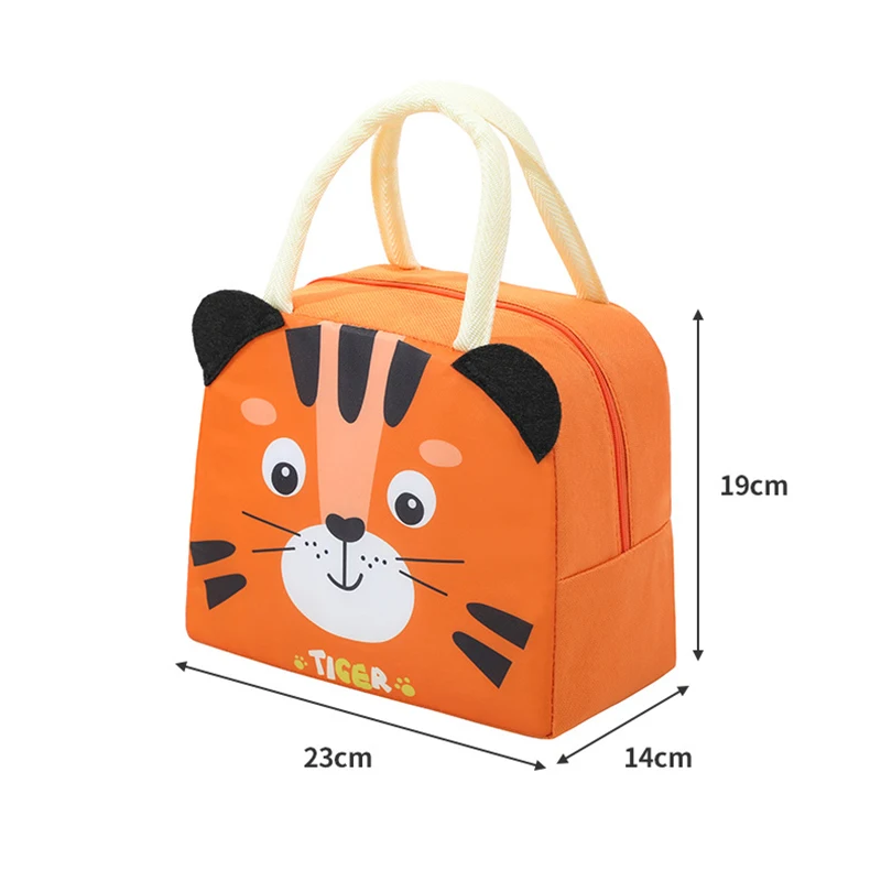 Thermal Insulated Lunch Bag Portable Fridge Thermal Bag Kids School Picnic Lunch Box Tote 3D Cartton Bento Waterproof Hangbag